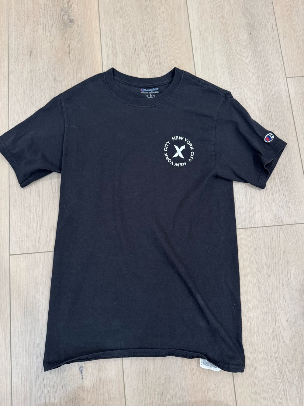 StockX x Champion New York City Black Logo Tee